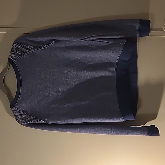PINK Victoria's Secret distressed blue gray soft pullover top great condition !! - Picture 7 of 11